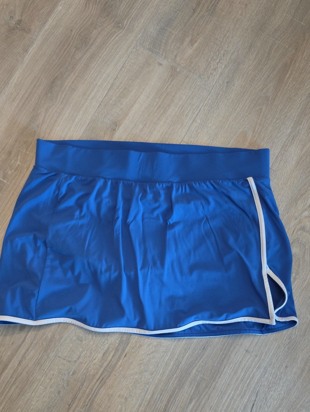 all in motion Blue Mini Skort with White Trim